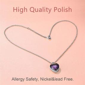 img 1 attached to 💎 SearchOpti Birthstone Stainless Cremation Remembrance Girls' Jewelry