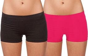 img 1 attached to Seamless One Size Women's Boy Shorts Slipshort for Dance - Short Length