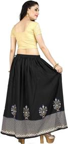 img 1 attached to Chadrakala Womens Crushed Mustard S109MUS Women's Clothing in Skirts