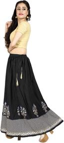 img 2 attached to Chadrakala Womens Crushed Mustard S109MUS Women's Clothing in Skirts