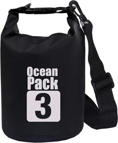img 4 attached to 🌊 500D Heavy-Duty PVC Waterproof Dry Bag Sack – Ideal for Kayaking, Boating, Canoeing, Fishing, Rafting, Swimming, Camping, Snowboarding – Available in 2L, 3L, 5L, 10L, 15L, 20L, 30L