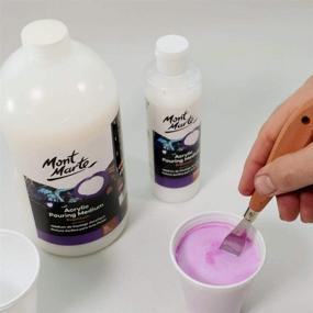 img 1 attached to 🎨 Mont Marte Premium Acrylic Pouring Medium - 1L (33.8oz)