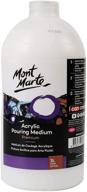 🎨 mont marte premium acrylic pouring medium - 1l (33.8oz) logo