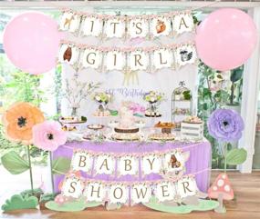 img 1 attached to Woodland Girl Baby Shower Banner