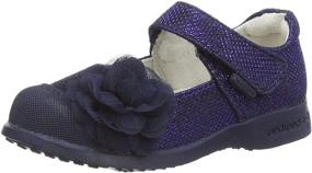 img 4 attached to Stylish and Comfortable pediped Flex Estella Mary Jane Shoes for Toddlers and Little Kids