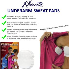 img 3 attached to 💦 Premium Absorbent Armpit Underarm Shields - 24 Disposable Underarm Sweat Pads