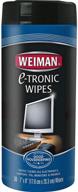 weiman антистатические влажные салфетки для очистки электронных устройств: жк-экраны, компьютеры, телевизоры, планшеты, электронные книги, смартфоны, нетбуки, сенсорные экраны (30 салфеток) логотип