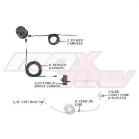 img 3 attached to 📈 MaxTow Двойное Зрение 30 PSI Турбо Датчик Мониторинга/Вакуумный Датчик Комплект - Улучшенный Мониторинг Производительности для Бензовых Грузовиков - 2-1/16" 52мм Датчик - Аналоговый и Цифровой Индикаторы - Зеленая LED Шкала