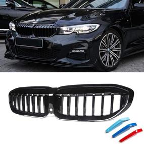 img 4 attached to ABS Gloss Black Single Slat Front Kidney Grille for 2019-2022 3 Series G20 - SNA G20 Grill
