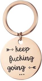 img 4 attached to 🚀 RINHOO Stainless Steel Inspirational Encouragement – Keep Going