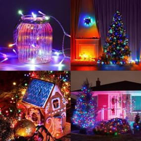 img 2 attached to 🎉 40Ft Ambaret LED Rope Lights - Battery Operated Fairy String Lights with 120 LEDs, 8 Color Changing, Waterproof Strip Light for Bedroom, Garden, Outdoor Party Decorations (Multi-Color)