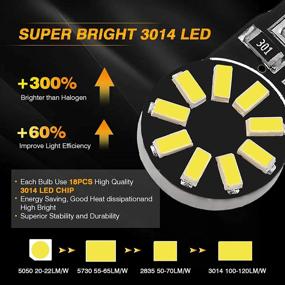 img 3 attached to 🔦”Auxbeam 194 168 лампы LED: Canbus Error Free T10 W5W 2825 замена для номерного знака, купола, дверной подсветки - Белый (2 шт.)”