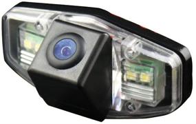 img 4 attached to Повышенная безопасность на дороге: 170° интегрированная задняя камера заднего вида для автомобилей Honda Accord/Acura TSX/Pilot/Civic/Odyssey.