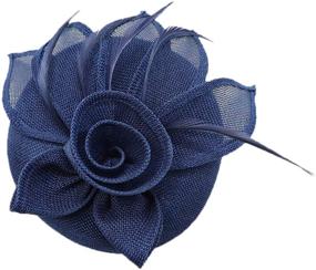 img 1 attached to Biruil Womens Fascinators Pillbox Hat Leaves Tea Party Cocktail Headband Kentucky Derby Hair Clip: Chic and Elegant Accessory for Women