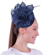 biruil womens fascinators pillbox hat leaves tea party cocktail headband kentucky derby hair clip: chic and elegant accessory for women logo