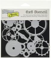 crafters workshop 🔩 framing template, 6x6 inches, gears logo