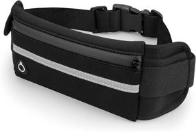 img 4 attached to 🏃 JupiterGear Sports Running Belt and Travel Fanny Pack: Perfect for Jogging, Cycling, and Outdoors – Water Resistant Pockets Included