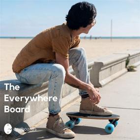 img 3 attached to 🛹 Eggboards Mini Longboard The Original - Lightweight Bamboo Cruiser Skateboard for Adults and Kids. Portable, Effortless Riding Experience