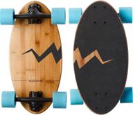 🛹 eggboards mini longboard the original - lightweight bamboo cruiser skateboard for adults and kids. portable, effortless riding experience logo