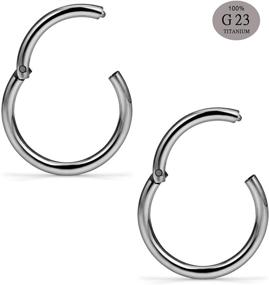 img 3 attached to SCERRING Titanium Cartilage Earrings Piercing Women's Jewelry