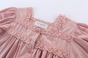 img 2 attached to 👚 Mud Kingdom Smocked Girls' Clothing and Tops: Buttoned Toddler Collection, Tees & Blouses