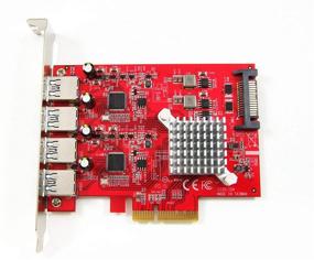 img 2 attached to Ableconn PEX UB155 Gen2 Gbps 4 Port - Сетевой адаптер с интерфейсом PCIe Gen2 x1 и 4 портами