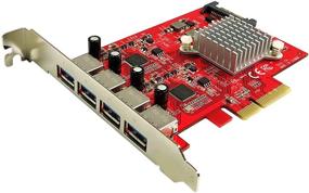 img 4 attached to Ableconn PEX UB155 Gen2 Gbps 4 Port - Сетевой адаптер с интерфейсом PCIe Gen2 x1 и 4 портами