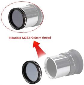 img 2 attached to 🌖 SVBONY SV139 Telescope Filter: Moon Filter 1.25" 25% Transmission ND4 Neutral Density Filter for Telescope Eyepiece - Reduce Moon Surface Brightness