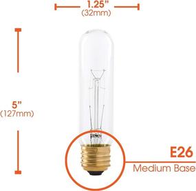 img 2 attached to 🔆 Enhanced Clarity and Brightness: Clear Tubular Incandescent Medium Lumens