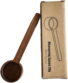 img 1 attached to ☕ Long Handle Coffee Scoop with Black Walnut 10g Coffee Spoon - Perfect for Measuring Coffee Beans or Tea, includes Tablespoon Markings - Essential Coffee Accessories, 2 Tablespoon Capacity - Coffee Measuring Scoop Included