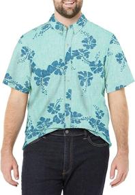 img 2 attached to Reyn Spooner Tailored Hawaiian Turquoise Men's Clothing