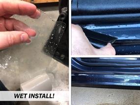 img 1 attached to 🚪 Custom Clear Protector: Red Hound Auto Door Sill Paint Protection Film for Dodge Ram 1500 2500 3500 (2019-2020) Crew Cab Only - 6 Piece Invisible Cover