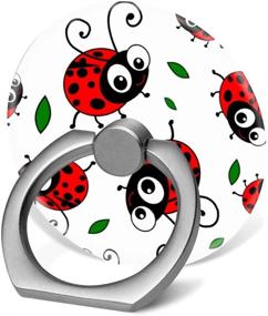 img 4 attached to Degree Finger Smartphone Cute Ladybugs Pattern