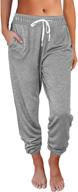 👖 stylish and comfortable automet baggy sweatpants for women with pockets - ideal for lounge, pajamas, yoga, and workout логотип