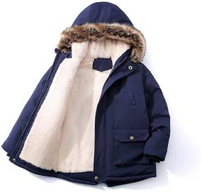 img 2 attached to Toddler Windbreaker Outerwear Outfits ArmygreenThick Boys' Clothing for Jackets & Coats