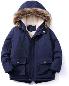 img 4 attached to Toddler Windbreaker Outerwear Outfits ArmygreenThick Boys' Clothing for Jackets & Coats