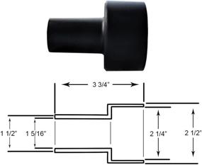 img 2 attached to 🌀 Universal Shop Vac Hose Adapter Kit with Reducer Fittings – 2 1/2 Inch for 1.5 and 1.25 Hoses. Replacement Parts Included.