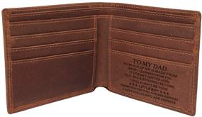 img 3 attached to 👔 Personalized Engraved Men's Accessories: Father's Birthday Wallets, Card Cases, and Money Organizers for Daughters