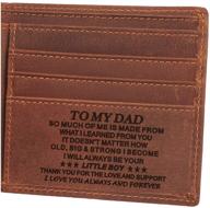 👔 personalized engraved men's accessories: father's birthday wallets, card cases, and money organizers for daughters logo