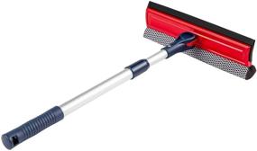 img 4 attached to 🏢 DSV 2-in-1 Telescopic Window Cleaning Kit: Professional Squeegee with Sponge and Rubber Cleaning Strip, Adjustable Length up to 127.5cm & 50” for Cleaning Windows at Various Angles