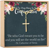 📿 holy confirmation gift necklace for girls: christian faith, infinity cross - dear ava logo