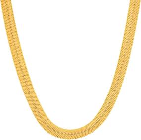 img 4 attached to 📿 Boys' Flexible Herringbone Necklace from LIFETIME JEWELRY - Enhance Your Necklaces Collection