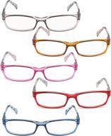 reducblu pack reading glasses women logo