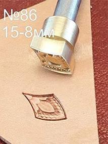 img 2 attached to Brass Leather Crafting Stamp Tool #86 for Leather Crafts