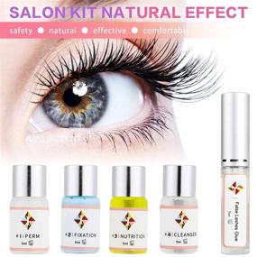 img 2 attached to Lash Lift Kit Eyelash Perm: Professional Semi-Permanent Curling Waves with Upgraded Glue - Perfect for Home or Salon Use, Includes Eye Shields, Pads, and Accessories