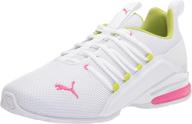 👟 white pink puma axelion women's sneaker: men's athletic shoes логотип