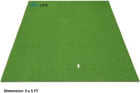 img 4 attached to ⛳ SkyLife Golf Mat - All-in-One Backyard Training Equipment for Driving, Chipping, Putting, and Hitting - Ideal for Outdoor Use in Home, Garage, or Anywhere (3' x 5')