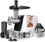 🔌 ostba 2000w max electric meat grinder with sausage stuffer - 5 in 1 food grinder for shredding, slicing, kubbe, and tomato juicing - overheat protection included логотип