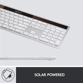 img 3 attached to Logitech K750 Mac Wireless Solar Keyboard 💻 - Silver | 2.4GHz Wireless, Solar Recharging, Mac-Compatible
