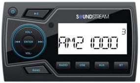 img 1 attached to 🔊 Звуковой проигрыватель Soundstream MHU-32 2 дюйма с улучшенной защитой от влаги, с функцией воспроизведения через USB на 32 ГБ, Bluetooth 4.0 и аудио с двумя зонами